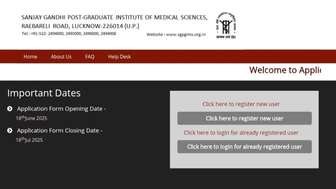 SGPGI Recruitment 2025