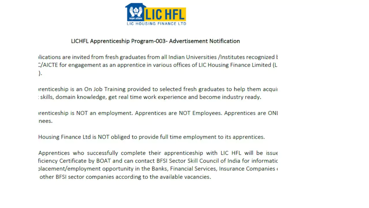 LIC HFL Apprentice Vacancy 2025