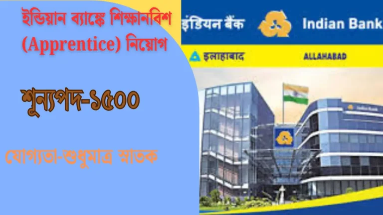 Indian Bank Apprentice 2025