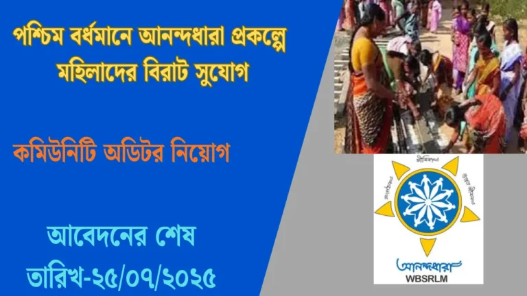 WB Anandadhara Vacancy 2025