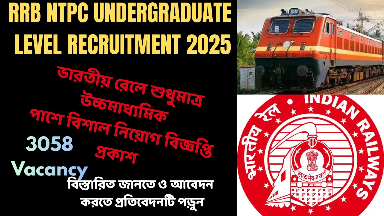 Indian Railways NTPC UG Level Vacancy 2025