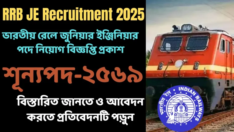 Indian Railways RRB JE Recruitment 2025