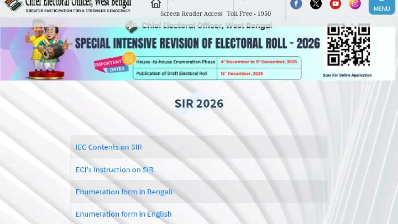 Draft List of West Bengal SIR 2026